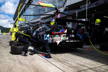 2024-09-15 - 36 VAXIVIERE Matthieu (fra), SCHUMACHER Mick (ger), LAPIERRE Nicolas (fra), Alpine Endurance Team, Alpine A424 #36, Hypercar, action pitstop, arrêt aux stands during the 2024 6 Hours of Fuji, 7th round of the 2024 FIA World Endurance Championship, from September 13 to 15, 2024 on the Fuji Speedway in Oyama, Shizuoka, Japan - FIA WEC - 6 HOURS OF FUJI 2024 - ENDURANCE - MOTORS