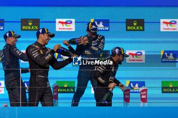 2024-09-15 - HANSON Philip (gbr), Hertz Team Jota, Porsche 963, portrait, podium during the 2024 6 Hours of Fuji, 7th round of the 2024 FIA World Endurance Championship, from September 13 to 15, 2024 on the Fuji Speedway in Oyama, Shizuoka, Japan - FIA WEC - 6 HOURS OF FUJI 2024 - ENDURANCE - MOTORS