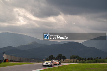 2024-09-27 - Charles-Henri SAMANI (FRA),Emmanuel COLLARD (FRA),Nicolas VARRONE (ARG) of a team AF CORSE on a Ferrari 296 LMGT3 in action during a free practice 1 of ELMS in Mugello - ELMS - 4 HOURS OF MUGELLO - ENDURANCE - MOTORS