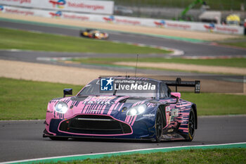 2024-09-27 - Martin BERRY (SGP),Lorcan HANAFIN (GBR),Jonathan ADAM (GBR) of a team GRID MOTORSPORT BY TF on a Aston Martin Vantage AMR LMGT3 in action during a free practice 1 of ELMS in Mugello - ELMS - 4 HOURS OF MUGELLO - ENDURANCE - MOTORS