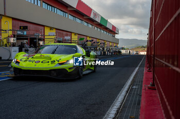 2024-09-28 - Takeshi KIMURA (JPN),Esteban MASSON (FRA),Daniel SERRA (BRA) of a team KESSEL RACING on a Ferrari 296 LMGT3 in a pit lane during a ELMS in Mugello fp1 - ELMS - 4 HOURS OF MUGELLO - ENDURANCE - MOTORS