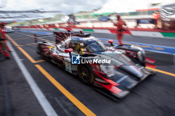 2024-09-28 - Francois PERRODO (FRA),Matthieu VAXIVIERE (FRA),Alessio ROVERA (ITA) of a team AF CORSE on a Oreca 07 - Gibson exit to pit stop during free practice 2 of ELMS in Mugello - ELMS - 4 HOURS OF MUGELLO - ENDURANCE - MOTORS