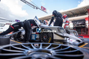 2024-09-28 - Jonny EDGAR (GBR),Louis DELETRAZ (CHE),Robert KUBICA (POL) of a team AO BY TF on a Oreca 07 - Gibson during a driver change in a free practice 2 of ELMS in Mugello - ELMS - 4 HOURS OF MUGELLO - ENDURANCE - MOTORS