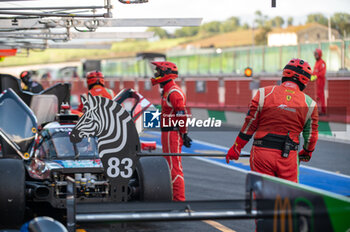 2024-09-28 - Francois PERRODO (FRA),Matthieu VAXIVIERE (FRA),Alessio ROVERA (ITA) of a team AF CORSE on a Oreca 07 - Gibson in a pit stop during free practice of ELMS in Mugello - ELMS - 4 HOURS OF MUGELLO - ENDURANCE - MOTORS