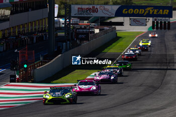 2024-09-29 - 59 DEBOER Derek (usa), STEVENSON Casper (gbr), HASSE-CLOT Valentin, Racing Spirit of Leman, Aston Martin Vantage AMR LMGT3, action during the 4 Hours of Mugello 2024, 5th round of the 2024 European Le Mans Series on the Mugello Circuit from September 26 to 29, 2024 in Scarperia e San Piero, Italy - AUTO - ELMS - 4 HOURS OF MUGELLO 2024 - ENDURANCE - MOTORS