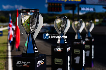 2024-09-29 - Trophies illustration during the 4 Hours of Mugello 2024, 5th round of the 2024 European Le Mans Series on the Mugello Circuit from September 26 to 29, 2024 in Scarperia e San Piero, Italy - AUTO - ELMS - 4 HOURS OF MUGELLO 2024 - ENDURANCE - MOTORS