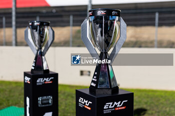 2024-09-29 - Trophies illustration during the 4 Hours of Mugello 2024, 5th round of the 2024 European Le Mans Series on the Mugello Circuit from September 26 to 29, 2024 in Scarperia e San Piero, Italy - AUTO - ELMS - 4 HOURS OF MUGELLO 2024 - ENDURANCE - MOTORS