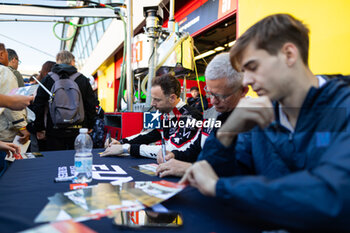 2024-09-29 - 51 SAMANI Charles-Henri (fra), COLLARD Emmanuel (fra), VARRONE Nicolas (arg), AF Corse, Ferrari 296 LMGT3, portrait during the 4 Hours of Mugello 2024, 5th round of the 2024 European Le Mans Series on the Mugello Circuit from September 26 to 29, 2024 in Scarperia e San Piero, Italy - AUTO - ELMS - 4 HOURS OF MUGELLO 2024 - ENDURANCE - MOTORS