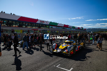 2024-09-29 - 65 MALDONADO Manuel (gbr), MILESI Charles (fra), LECLERC Arthur (mco), Panis Racing, Oreca 07 - Gibson, grid during the 4 Hours of Mugello 2024, 5th round of the 2024 European Le Mans Series on the Mugello Circuit from September 26 to 29, 2024 in Scarperia e San Piero, Italy - AUTO - ELMS - 4 HOURS OF MUGELLO 2024 - ENDURANCE - MOTORS