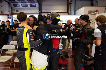 2024-09-29 - 29 SALES Rodrigo (usa), BECHE Mathias (fra), SAUCY Grégoire (swi), Richard Mille by TDS, Oreca 07 - Gibson, celebration during the 4 Hours of Mugello 2024, 5th round of the 2024 European Le Mans Series on the Mugello Circuit from September 26 to 29, 2024 in Scarperia e San Piero, Italy - AUTO - ELMS - 4 HOURS OF MUGELLO 2024 - ENDURANCE - MOTORS