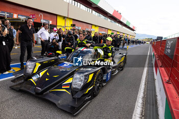 2024-09-29 - 09 RIED Jonas (ger), CAPIETTO Macéo (fra), CAIROLI Matteo (ita), Iron Lynx - Proton, Oreca 07 - Gibson, celebration portrait during the 4 Hours of Mugello 2024, 5th round of the 2024 European Le Mans Series on the Mugello Circuit from September 26 to 29, 2024 in Scarperia e San Piero, Italy - AUTO - ELMS - 4 HOURS OF MUGELLO 2024 - ENDURANCE - MOTORS