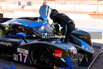 2024-09-29 - 17 CRISTOVAO Miguel (prt), OLTRAMARE Cédric (swi), ESPIRITO SANTO Manuel (prt), Cool Racing, Ligier JS P320 - Nissan, pitstop, arrêt aux stands during the 4 Hours of Mugello 2024, 5th round of the 2024 European Le Mans Series on the Mugello Circuit from September 26 to 29, 2024 in Scarperia e San Piero, Italy - AUTO - ELMS - 4 HOURS OF MUGELLO 2024 - ENDURANCE - MOTORS