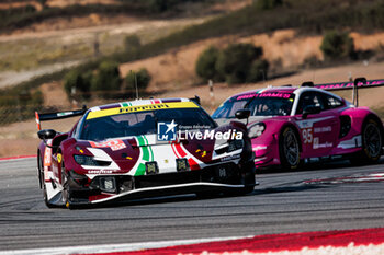 2024-10-18 - 50 LAURSEN Johnny (dnk), LAURSEN Conrad (dnk), Formula Racing, Ferrari 296 LMGT3, action during the 4 Hours of Portimao 2024, 6th round of the 2024 European Le Mans Series on the Algarve International Circuit from October 16 to 19, 2024 in Portimao, Portugal - AUTO - ELMS - 4 HOURS OF PORTIMAO 2024 - ENDURANCE - MOTORS