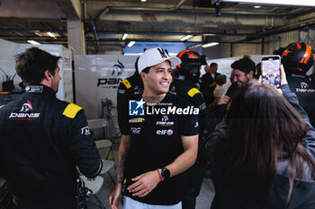 2024-10-18 - Pole position of 65 MALDONADO Manuel (gbr), MILESI Charles (fra), LECLERC Arthur (mco), Panis Racing, Oreca 07 - Gibson, portrait celebration during the 4 Hours of Portimao 2024, 6th round of the 2024 European Le Mans Series on the Algarve International Circuit from October 16 to 19, 2024 in Portimao, Portugal - AUTO - ELMS - 4 HOURS OF PORTIMAO 2024 - ENDURANCE - MOTORS