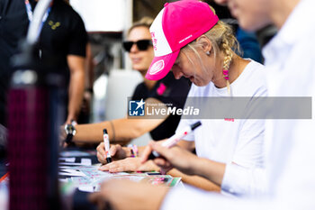 2024-10-19 - GATTING Michelle (dnk), Iron Dames, Lamborghini Huracan LMGT3 Evo2, portrait during the 4 Hours of Portimao 2024, 6th round of the 2024 European Le Mans Series on the Algarve International Circuit from October 16 to 19, 2024 in Portimao, Portugal - AUTO - ELMS - 4 HOURS OF PORTIMAO 2024 - ENDURANCE - MOTORS