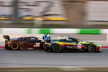 2024-10-19 - 59 DEBOER Derek (usa), STEVENSON Casper (gbr), HASSE-CLOT Valentin, Racing Spirit of Leman, Aston Martin Vantage AMR LMGT3, action during the 4 Hours of Portimao 2024, 6th round of the 2024 European Le Mans Series on the Algarve International Circuit from October 16 to 19, 2024 in Portimao, Portugal - AUTO - ELMS - 4 HOURS OF PORTIMAO 2024 - ENDURANCE - MOTORS