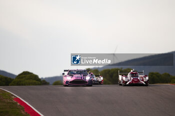 2024-10-19 - 97 BERRY Martin (sgp), HANAFIN Lorcan (gbr), ADAM Jonathan (gbr), Grid Motorsport by TF, Aston Martin Vantage AMR LMGT3, action 27 PEDERSEN Benjamin (usa), STEVENS Will (gbr), Nielsen Racing, Oreca 07 - Gibson, action during the 4 Hours of Portimao 2024, 6th round of the 2024 European Le Mans Series on the Algarve International Circuit from October 16 to 19, 2024 in Portimao, Portugal - AUTO - ELMS - 4 HOURS OF PORTIMAO 2024 - ENDURANCE - MOTORS