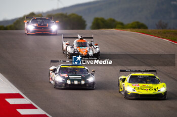 2024-10-19 - 55 CAMERON Duncan (gbr), PEREL David (zaf), GRIFFIN Matthew (irl), Spirit of Race, Ferrari 296 LMGT3, action 57 KIMURA Takeshi (jpn), MASSON Esteban (fra), SERRA Daniel (bra), Kessel Racing, Ferrari 296 LMGT3, action during the 4 Hours of Portimao 2024, 6th round of the 2024 European Le Mans Series on the Algarve International Circuit from October 16 to 19, 2024 in Portimao, Portugal - AUTO - ELMS - 4 HOURS OF PORTIMAO 2024 - ENDURANCE - MOTORS