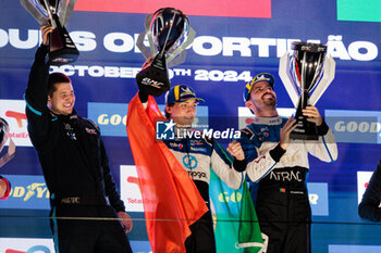 2024-10-19 - 17 CRISTOVAO Miguel (prt), ESPIRITO SANTO Manuel (prt), Cool Racing, Ligier JS P320 - Nissan, action at the podium, portrait during the 4 Hours of Portimao 2024, 6th round of the 2024 European Le Mans Series on the Algarve International Circuit from October 16 to 19, 2024 in Portimao, Portugal - AUTO - ELMS - 4 HOURS OF PORTIMAO 2024 - ENDURANCE - MOTORS