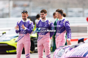 2024-10-19 - ADAM Jonathan (gbr), Grid Motorsport by TF, Aston Martin Vantage AMR LMGT3, portrait HANAFIN Lorcan (gbr), Grid Motorsport by TF, Aston Martin Vantage AMR LMGT3, portrait BERRY Martin (sgp), Grid Motorsport by TF, Aston Martin Vantage AMR LMGT3, portrait during the 4 Hours of Portimao 2024, 6th round of the 2024 European Le Mans Series on the Algarve International Circuit from October 16 to 19, 2024 in Portimao, Portugal - AUTO - ELMS - 4 HOURS OF PORTIMAO 2024 - ENDURANCE - MOTORS