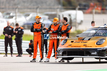 2024-10-19 - CRESSONI Matteo (ita), Proton Competition, Porsche 911 GT3 R LMGT3, portrait SCHIAVONI Claudio (swi), Proton Competition, Porsche 911 GT3 R LMGT3, portrait ANDLAUER Julien (fra), Proton Competition, Porsche 911 GT3 R LMGT3, portrait during the 4 Hours of Portimao 2024, 6th round of the 2024 European Le Mans Series on the Algarve International Circuit from October 16 to 19, 2024 in Portimao, Portugal - AUTO - ELMS - 4 HOURS OF PORTIMAO 2024 - ENDURANCE - MOTORS