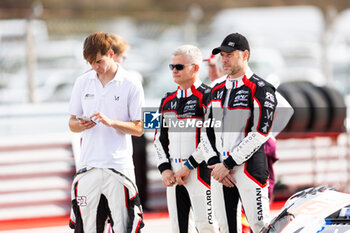 2024-10-19 - 51 SAMANI Charles-Henri (fra), COLLARD Emmanuel (fra), VARRONE Nicolas (arg), AF Corse, Ferrari 296 LMGT3, podium during the 4 Hours of Portimao 2024, 6th round of the 2024 European Le Mans Series on the Algarve International Circuit from October 16 to 19, 2024 in Portimao, Portugal - AUTO - ELMS - 4 HOURS OF PORTIMAO 2024 - ENDURANCE - MOTORS