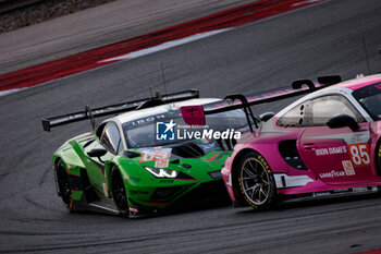 2024-10-19 - 63 HAMAGUCHI Hiroshi (jpn), JEFFERIES Axcil (zwe), CALDARELLI Andrea (mco), Iron Lynx, Lamborghini Huracan LMGT3 Evo2, action 85 BOVY Sarah (bel), FREY Rahel (swi), GATTING Michelle (dnk), Iron Dames, Lamborghini Huracan LMGT3 Evo2, action during the 4 Hours of Portimao 2024, 6th round of the 2024 European Le Mans Series on the Algarve International Circuit from October 16 to 19, 2024 in Portimao, Portugal - AUTO - ELMS - 4 HOURS OF PORTIMAO 2024 - ENDURANCE - MOTORS