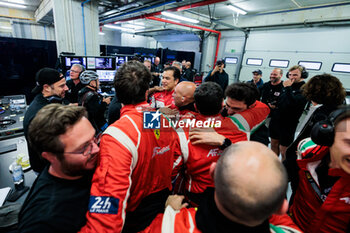 2024-10-19 - Celebration of 83 PERRODO François (fra), VAXIVIERE Matthieu (fra), ROVERA Alessio (ita), Oreca 07 - Gibson, portrait during the 4 Hours of Portimao 2024, 6th round of the 2024 European Le Mans Series on the Algarve International Circuit from October 16 to 19, 2024 in Portimao, Portugal - AUTO - ELMS - 4 HOURS OF PORTIMAO 2024 - ENDURANCE - MOTORS