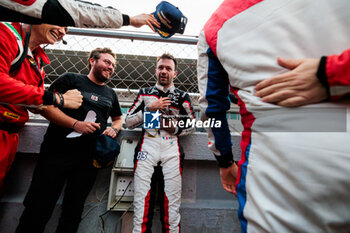 2024-10-19 - Celebration of 83 PERRODO François (fra), VAXIVIERE Matthieu (fra), ROVERA Alessio (ita), Oreca 07 - Gibson, portrait during the 4 Hours of Portimao 2024, 6th round of the 2024 European Le Mans Series on the Algarve International Circuit from October 16 to 19, 2024 in Portimao, Portugal - AUTO - ELMS - 4 HOURS OF PORTIMAO 2024 - ENDURANCE - MOTORS