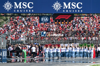 2024-05-19 - The anthemof Italy by the children of the Antonian Choir - FORMULA 1 MSC CRUISES GRAN PREMIO DELL'EMILIA-ROMAGNA 2024 - RACE - FORMULA 1 - MOTORS