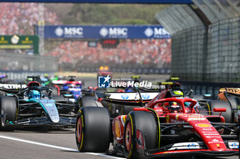 2024-05-19 - The start of the F1 Race ( Carlos Sainz Ferrari Spa Scuderia Ferrari ) - FORMULA 1 MSC CRUISES GRAN PREMIO DELL'EMILIA-ROMAGNA 2024 - RACE - FORMULA 1 - MOTORS