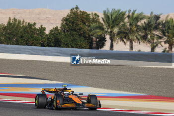 2024-02-21 - 04 NORRIS Lando (gbr), McLaren F1 Team MCL38, action during the Formula 1 Aramco pre-season testing 2024 of the 2024 FIA Formula One World Championship from February 21 to 23, 2024 on the Bahrain International Circuit, in Sakhir, Bahrain - F1 - PRE-SEASON TESTING 2024 - BAHRAIN - FORMULA 1 - MOTORS