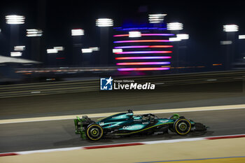 2024-02-21 - 18 STROLL Lance (can), Aston Martin F1 Team AMR24, action during the Formula 1 Aramco pre-season testing 2024 of the 2024 FIA Formula One World Championship from February 21 to 23, 2024 on the Bahrain International Circuit, in Sakhir, Bahrain - F1 - PRE-SEASON TESTING 2024 - BAHRAIN - FORMULA 1 - MOTORS