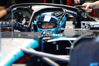 2024-02-21 - RUSSELL George (gbr), Mercedes AMG F1 Team W15, portrait during the Formula 1 Aramco pre-season testing 2024 of the 2024 FIA Formula One World Championship from February 21 to 23, 2024 on the Bahrain International Circuit, in Sakhir, Bahrain - F1 - PRE-SEASON TESTING 2024 - BAHRAIN - FORMULA 1 - MOTORS