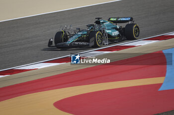 2024-02-23 - 18 STROLL Lance (can), Aston Martin F1 Team AMR24, action during the Formula 1 Aramco pre-season testing 2024 of the 2024 FIA Formula One World Championship from February 21 to 23, 2024 on the Bahrain International Circuit, in Sakhir, Bahrain - F1 - PRE-SEASON TESTING 2024 - BAHRAIN - FORMULA 1 - MOTORS