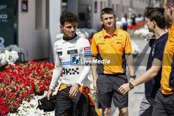 2024-02-28 - NORRIS Lando (gbr), McLaren F1 Team MCL38, portrait PIASTRI Oscar (aus), McLaren F1 Team MCL38, portrait during the Formula 1 Gulf Air Bahrain Grand Prix 2024, 1st round of the 2024 FIA Formula One World Championship from February 29 to March 2, 2024 on the Bahrain International Circuit, in Sakhir, Bahrain - F1 - BAHRAIN GRAND PRIX 2024 - FORMULA 1 - MOTORS