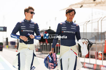 2024-02-28 - SARGEANT Logan (usa), Williams Racing FW46, ALBON Alexander (tha), Williams Racing FW46, portrait during the Formula 1 Gulf Air Bahrain Grand Prix 2024, 1st round of the 2024 FIA Formula One World Championship from February 29 to March 2, 2024 on the Bahrain International Circuit, in Sakhir, Bahrain - F1 - BAHRAIN GRAND PRIX 2024 - FORMULA 1 - MOTORS