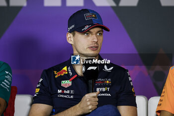 2024-02-28 - VERSTAPPEN Max (ned), Red Bull Racing RB20, portrait press conference during the Formula 1 Gulf Air Bahrain Grand Prix 2024, 1st round of the 2024 FIA Formula One World Championship from February 29 to March 2, 2024 on the Bahrain International Circuit, in Sakhir, Bahrain - F1 - BAHRAIN GRAND PRIX 2024 - FORMULA 1 - MOTORS