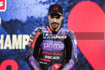 2024-02-28 - Moto GP Prima Pramac Racing presentation with Franco Morbidelli, portrait at the Formula 1 Gulf Air Bahrain Grand Prix 2024, 1st round of the 2024 FIA Formula One World Championship from February 29 to March 2, 2024 on the Bahrain International Circuit, in Sakhir, Bahrain - F1 - BAHRAIN GRAND PRIX 2024 - FORMULA 1 - MOTORS