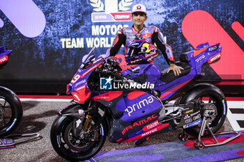 2024-02-28 - Moto GP Prima Pramac Racing presentation with Jorge Martin, portrait at the Formula 1 Gulf Air Bahrain Grand Prix 2024, 1st round of the 2024 FIA Formula One World Championship from February 29 to March 2, 2024 on the Bahrain International Circuit, in Sakhir, Bahrain - F1 - BAHRAIN GRAND PRIX 2024 - FORMULA 1 - MOTORS