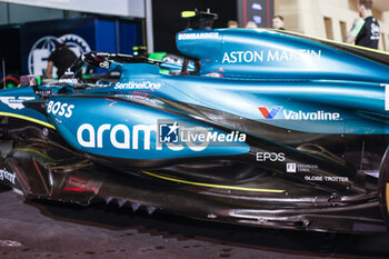 2024-02-28 - Aston Martin F1 Team AMR23, mechanical detail during the Formula 1 Gulf Air Bahrain Grand Prix 2024, 1st round of the 2024 FIA Formula One World Championship from February 29 to March 2, 2024 on the Bahrain International Circuit, in Sakhir, Bahrain - F1 - BAHRAIN GRAND PRIX 2024 - FORMULA 1 - MOTORS