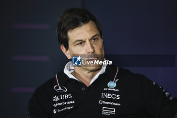 2024-02-29 - WOLFF Toto (aut), Team Principal & CEO of Mercedes AMG F1 Team, portrait press conference during the Formula 1 Gulf Air Bahrain Grand Prix 2024, 1st round of the 2024 FIA Formula One World Championship from February 29 to March 2, 2024 on the Bahrain International Circuit, in Sakhir, Bahrain - F1 - BAHRAIN GRAND PRIX 2024 - FORMULA 1 - MOTORS