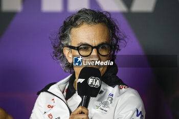 2024-02-29 - MEKIES Laurent (fra), Team Principal of Visa Cash App RB F1 Team, portrait press conference during the Formula 1 Gulf Air Bahrain Grand Prix 2024, 1st round of the 2024 FIA Formula One World Championship from February 29 to March 2, 2024 on the Bahrain International Circuit, in Sakhir, Bahrain - F1 - BAHRAIN GRAND PRIX 2024 - FORMULA 1 - MOTORS