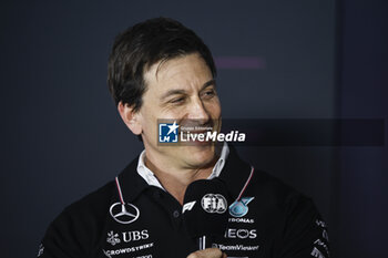 2024-02-29 - WOLFF Toto (aut), Team Principal & CEO of Mercedes AMG F1 Team, portrait press conference during the Formula 1 Gulf Air Bahrain Grand Prix 2024, 1st round of the 2024 FIA Formula One World Championship from February 29 to March 2, 2024 on the Bahrain International Circuit, in Sakhir, Bahrain - F1 - BAHRAIN GRAND PRIX 2024 - FORMULA 1 - MOTORS