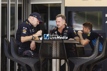 2024-02-29 - NEWEY Adrian (gbr), Chief Technical Officer of Red Bull Racing, portrait HORNER Christian (gbr), Team Principal of Red Bull Racing, portrait during the Formula 1 Gulf Air Bahrain Grand Prix 2024, 1st round of the 2024 FIA Formula One World Championship from February 29 to March 2, 2024 on the Bahrain International Circuit, in Sakhir, Bahrain - F1 - BAHRAIN GRAND PRIX 2024 - FORMULA 1 - MOTORS