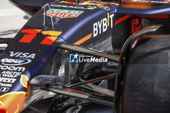 2024-02-29 - Red Bull Racing RB20, mechanical detail suspension during the Formula 1 Gulf Air Bahrain Grand Prix 2024, 1st round of the 2024 FIA Formula One World Championship from February 29 to March 2, 2024 on the Bahrain International Circuit, in Sakhir, Bahrain - F1 - BAHRAIN GRAND PRIX 2024 - FORMULA 1 - MOTORS