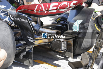 2024-02-29 - Mercedes AMG F1 Team W15, mechanical detail rear wing diffuser during the Formula 1 Gulf Air Bahrain Grand Prix 2024, 1st round of the 2024 FIA Formula One World Championship from February 29 to March 2, 2024 on the Bahrain International Circuit, in Sakhir, Bahrain - F1 - BAHRAIN GRAND PRIX 2024 - FORMULA 1 - MOTORS
