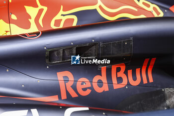 2024-02-29 - Red Bull Racing RB20, mechanical detail engine, moteur cover aerodynamism, aerodynamic, aerodynamics during the Formula 1 Gulf Air Bahrain Grand Prix 2024, 1st round of the 2024 FIA Formula One World Championship from February 29 to March 2, 2024 on the Bahrain International Circuit, in Sakhir, Bahrain - F1 - BAHRAIN GRAND PRIX 2024 - FORMULA 1 - MOTORS