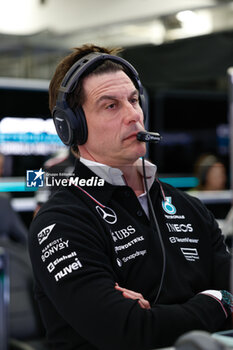 2024-02-29 - WOLFF Toto (aut), Team Principal & CEO of Mercedes AMG F1 Team, portrait during the Formula 1 Gulf Air Bahrain Grand Prix 2024, 1st round of the 2024 FIA Formula One World Championship from February 29 to March 2, 2024 on the Bahrain International Circuit, in Sakhir, Bahrain - F1 - BAHRAIN GRAND PRIX 2024 - FORMULA 1 - MOTORS