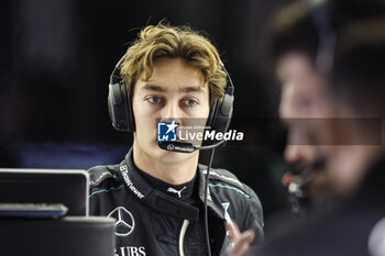 2024-02-29 - RUSSELL George (gbr), Mercedes AMG F1 Team W15, portrait during the Formula 1 Gulf Air Bahrain Grand Prix 2024, 1st round of the 2024 FIA Formula One World Championship from February 29 to March 2, 2024 on the Bahrain International Circuit, in Sakhir, Bahrain - F1 - BAHRAIN GRAND PRIX 2024 - FORMULA 1 - MOTORS